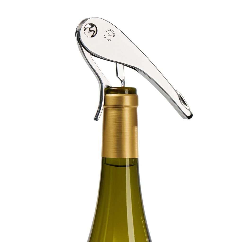L'Atelier Du Vin Soft Machine Sommelier Corkscrew - Silver  - Can Be Engraved or Personalised