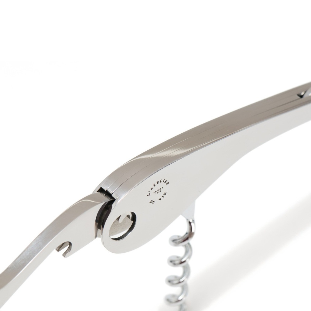 L'Atelier Du Vin Soft Machine Sommelier Corkscrew - Silver  - Can Be Engraved or Personalised