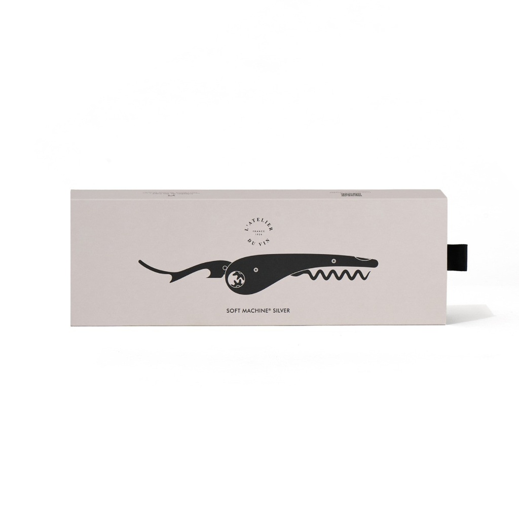 L'Atelier Du Vin Soft Machine Sommelier Corkscrew - Silver  - Can Be Engraved or Personalised
