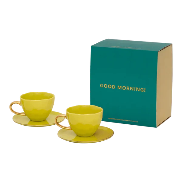 [108266] Tasse à café Good Morning box de 2 - Urban Nature Culture