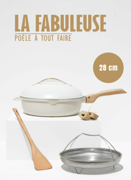 [FAB28CR] La Fabuleuse Cookut en 28 cm (Meringue)
