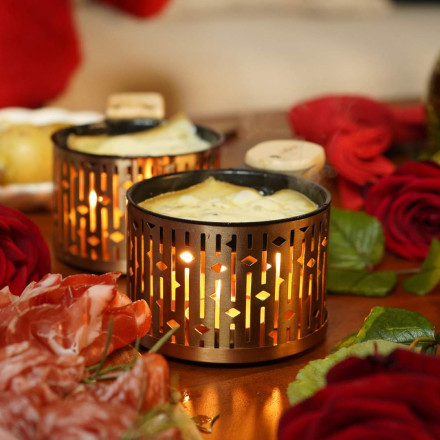 [LUMI2OR] Raclette à la bougie or Cookut - Set de deux