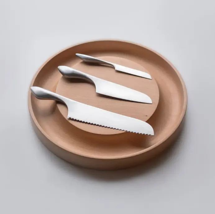 Sensory Cooking - Planche à fromage et 3 couteaux 