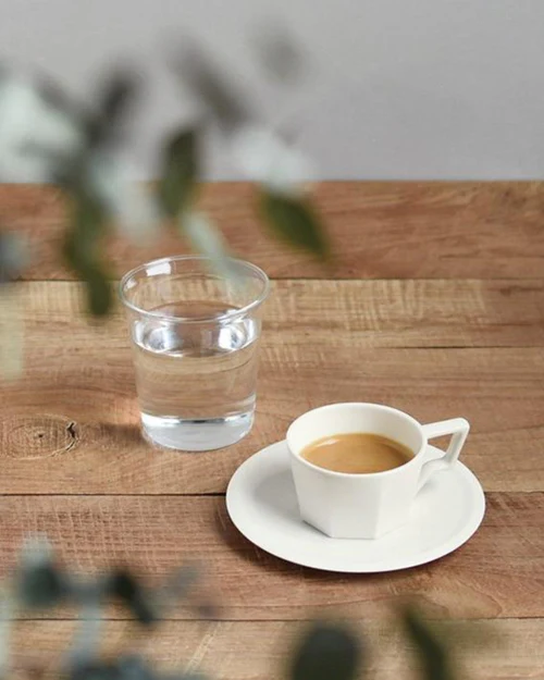 Tasse à café et soucoupe OCT-KINTO (White)