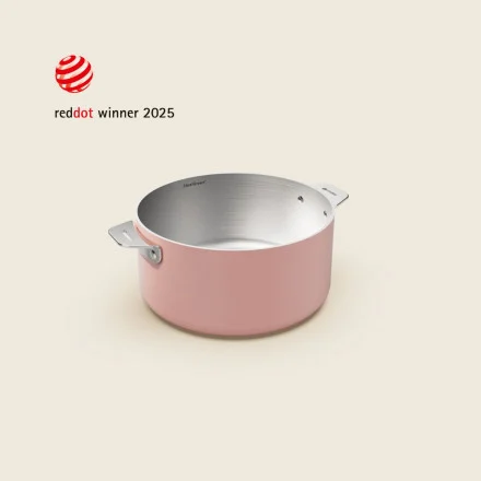 La Merveilleuse Casserole en inox Cookut - (16 cm, Rose)