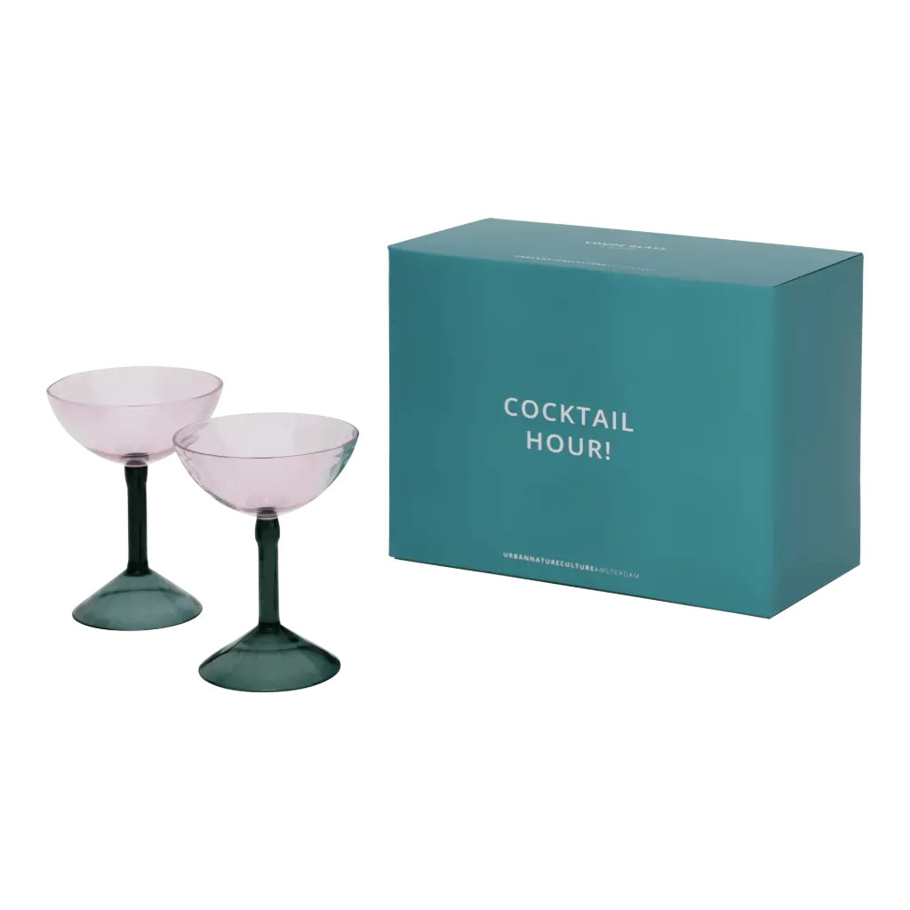 [108211] Verres à Cocktail coffret de deux - Urban Nature Culture (Spritz Jade Green)