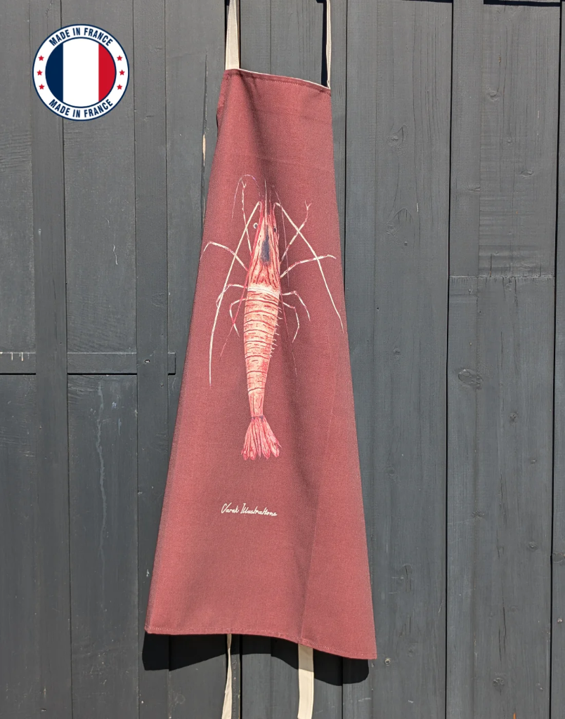 Tablier illustré - Varek (La crevette)