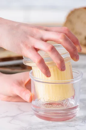 [RAY-0025-115] Beurrier à eau en verre Kilner