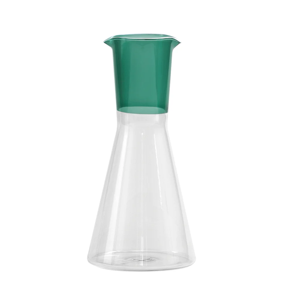 Zafferano - Classy carafe bicolor (Lake Green/clear)